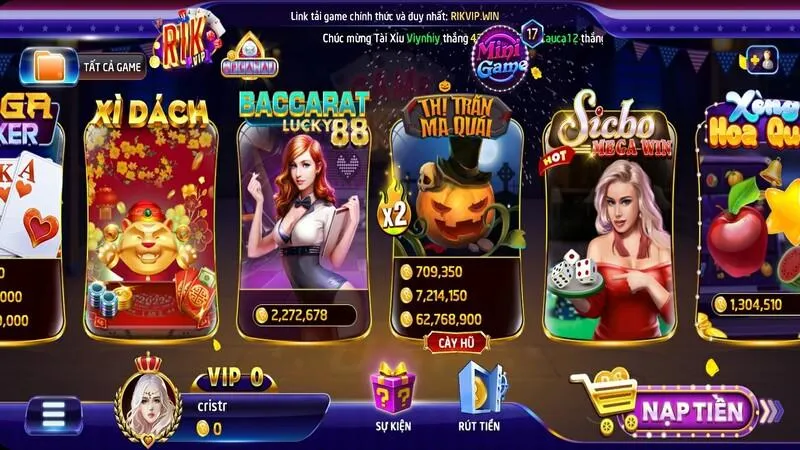 game baccarat lucky88 tai rik vip la game bai uoc nhieu nguoi choi san on hien nay