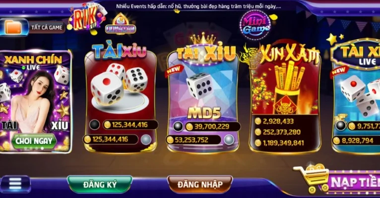 Bạn sẽ có những trải nghiệm chơi game tuyệt vời tại link Rikvip uy tín