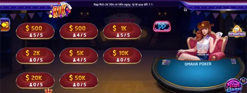 Luật chơi omaha Poker 