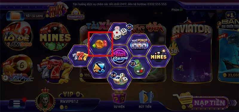 mini game candy tại Rik