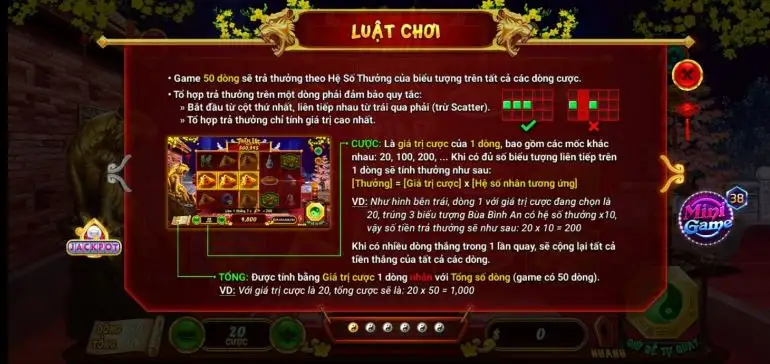 Luật chơi xin xăm trên cổng game Rikvip