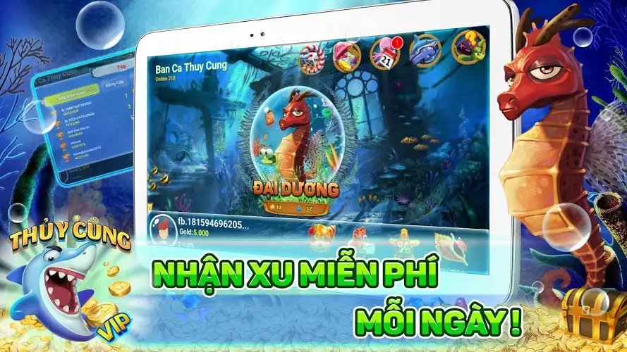 game thủy cung Rik vip