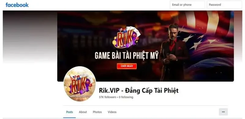 Liên hệ với cổng game Rikvip qua các trang mạng xã hội