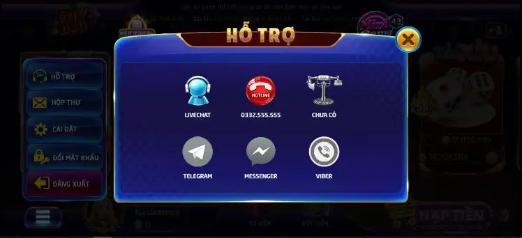 Nếu gặp vấn đề trong quá trình rút tiền bạn hãy nhận sự hỗ trợ từ cổng game