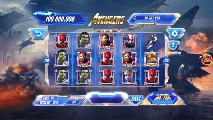 Những ưu điểm nổi bật của trò chơi nổ hũ Avengers tại Rikvip 