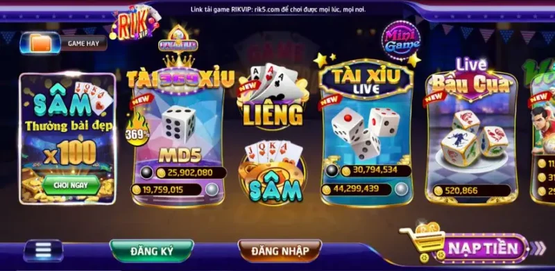 Cách tham gia chơi game bài Liêng tại Rik vip