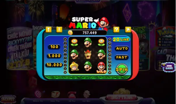 Hướng dẫn chi tiết cách chơi nổ hũ Super Mario tại Rikvip 